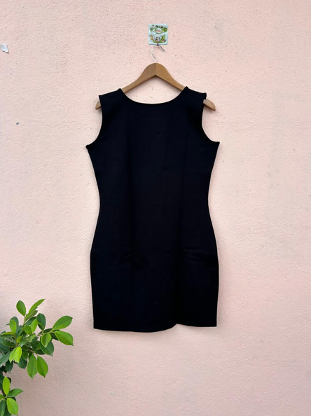 Black Sleeveless Bodycon Short Dress