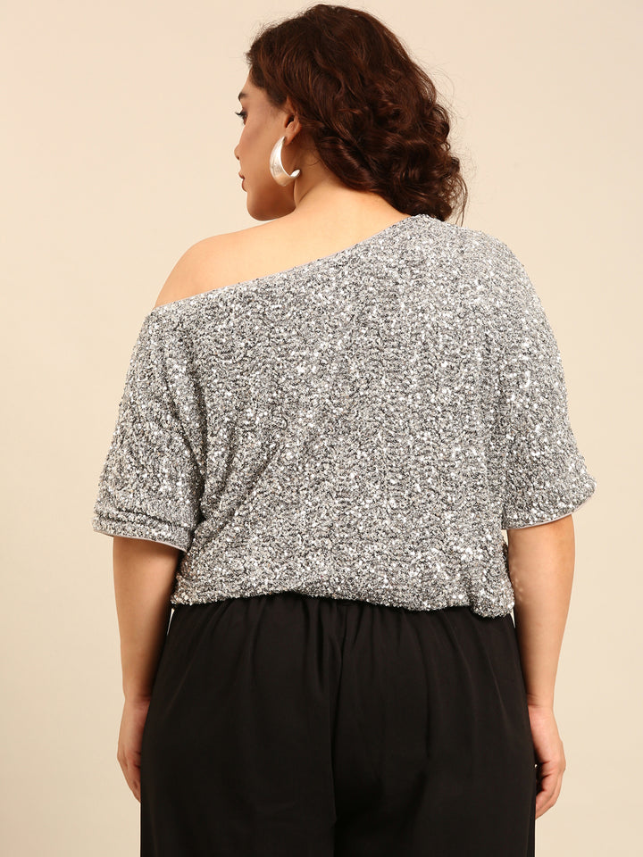 Sequin Off-Shoulder Top3