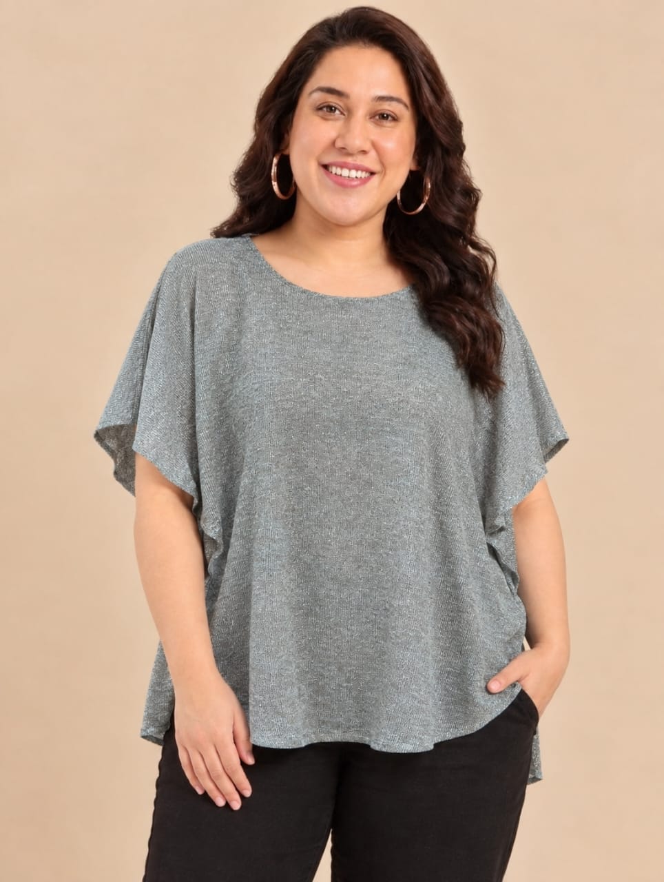 Shimmering kaftan Top