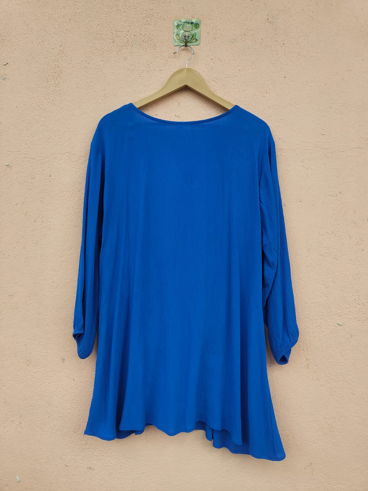 Solid Cobalt Crepe Tunic2
