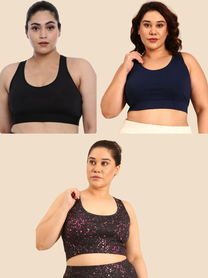 Sports Bra Combo-Pack of 3