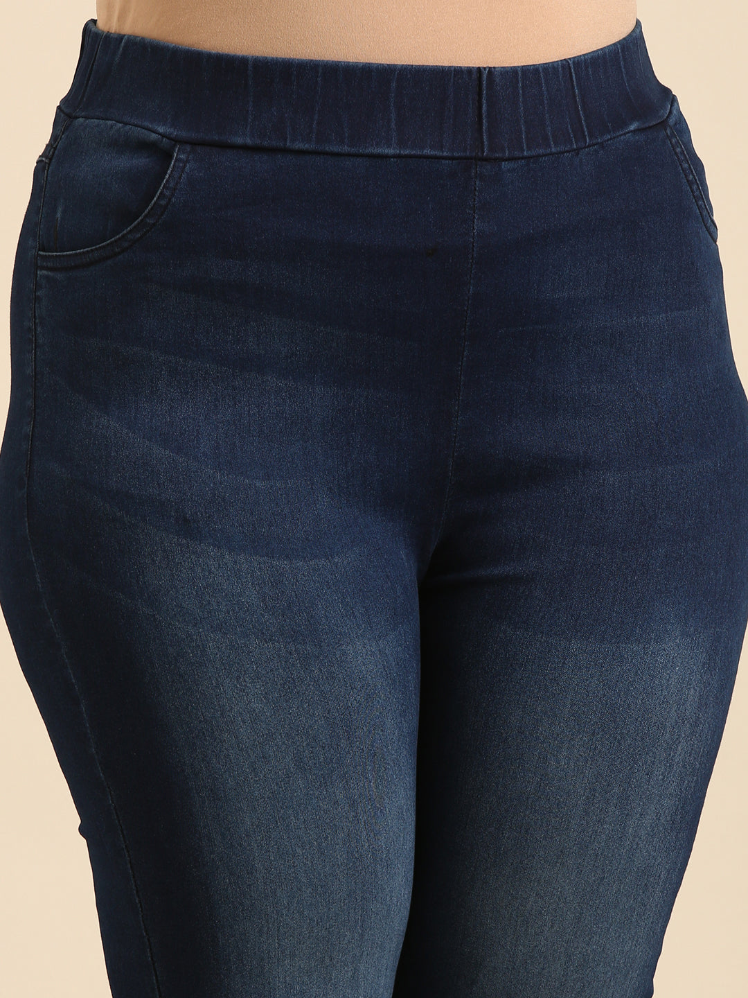 Straight-Cut Indigo Jeans