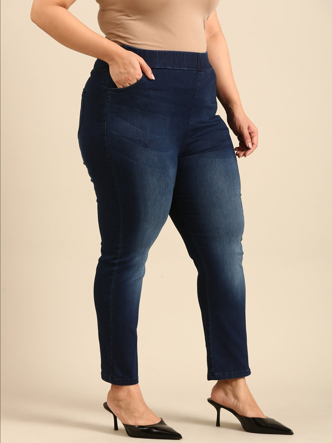 Straight Cut Indigo Jeans