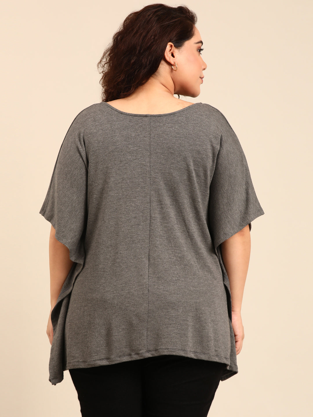 Grey Terry Kaftan Top