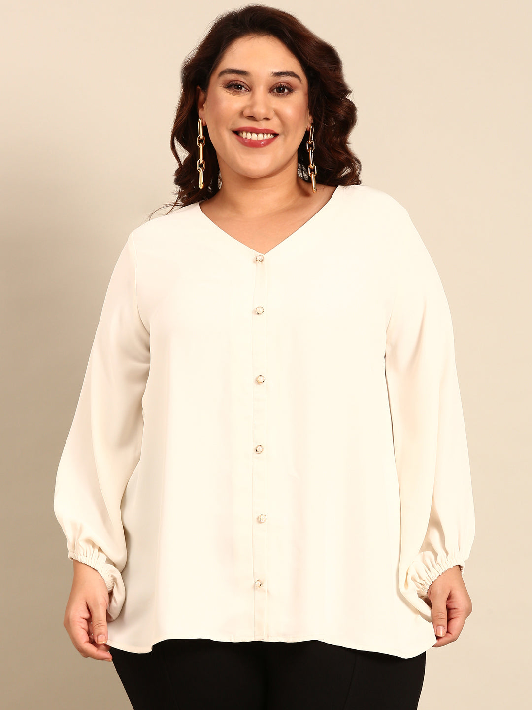 CLASSIC WHITE EVENING TOP