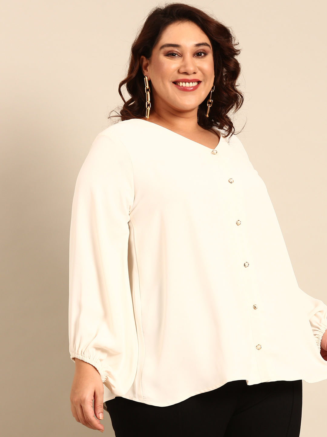 CLASSIC WHITE EVENING TOP