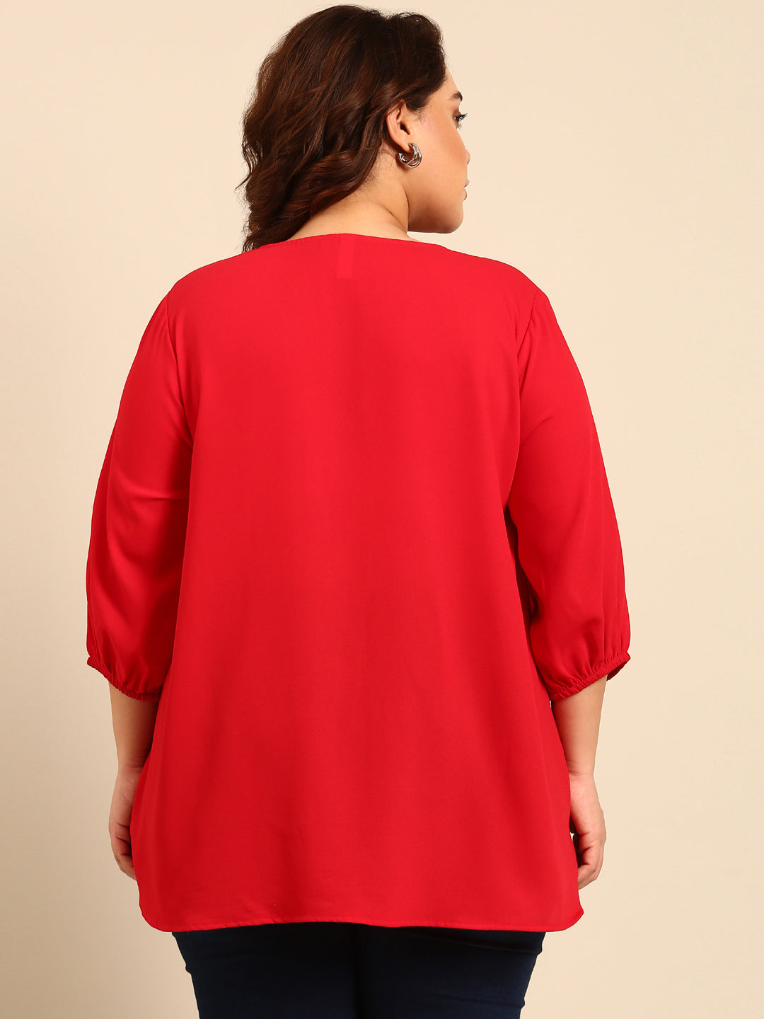 RED BUTTON TOP