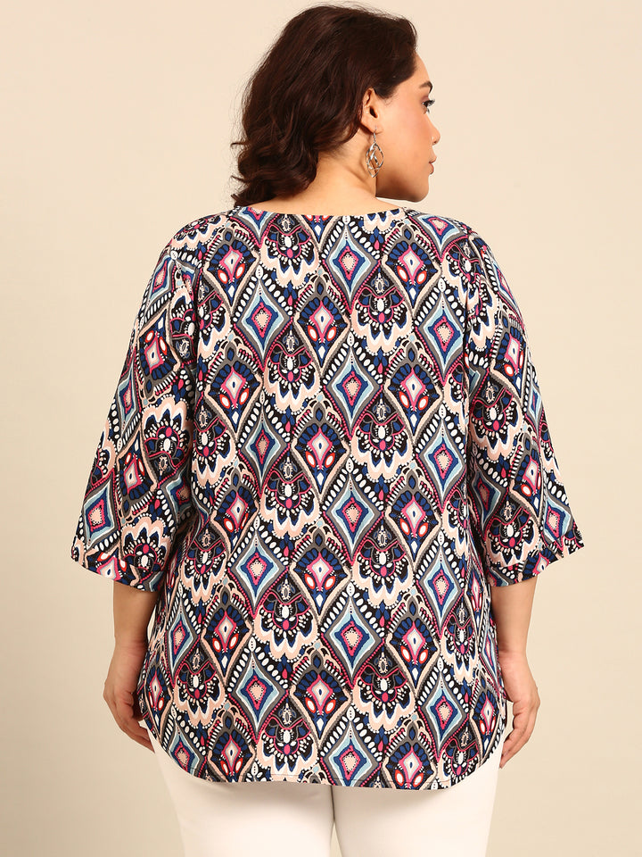 Abstract Printed Top