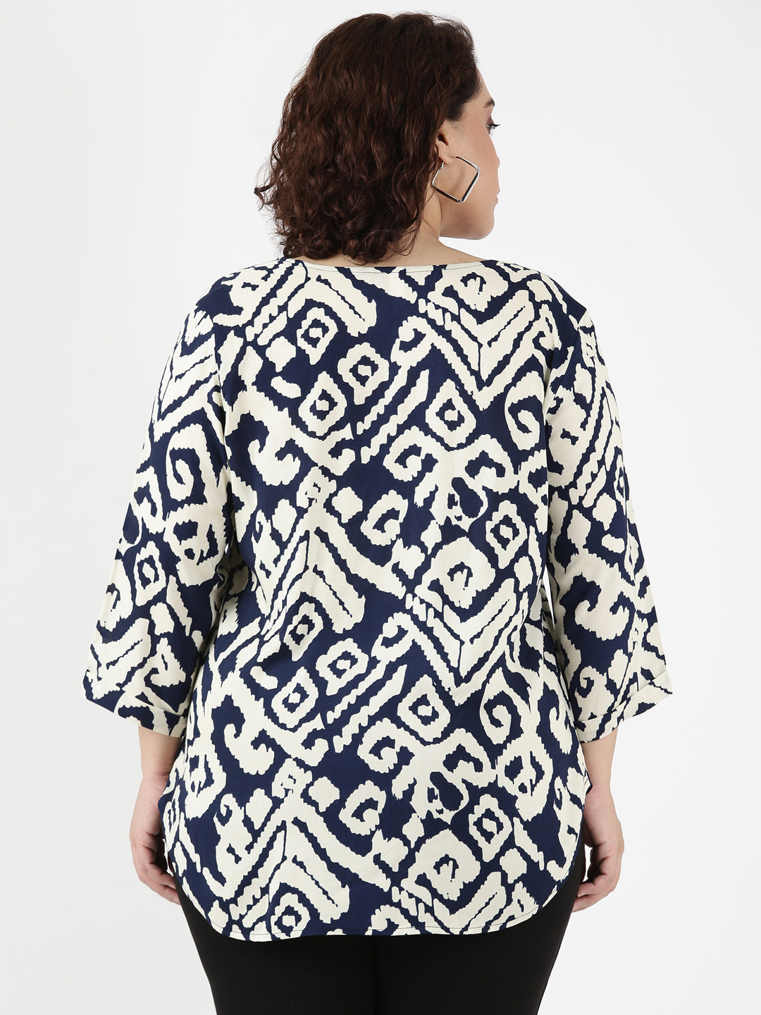 Tribal Front Pleat Top