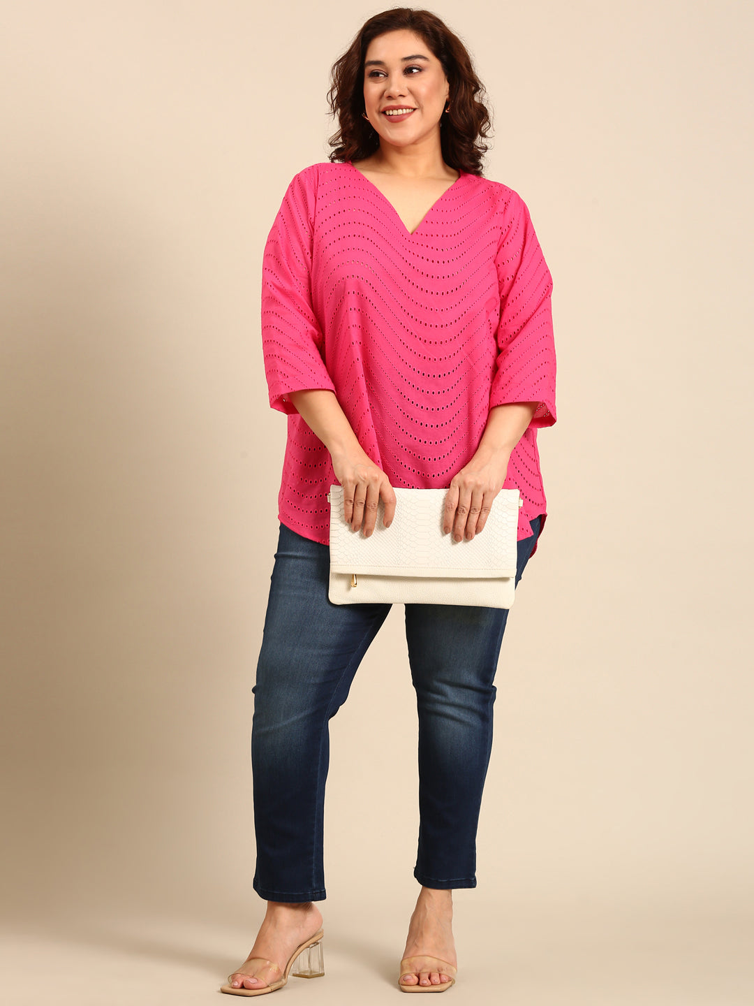 Cotton Pink Hakoba Top