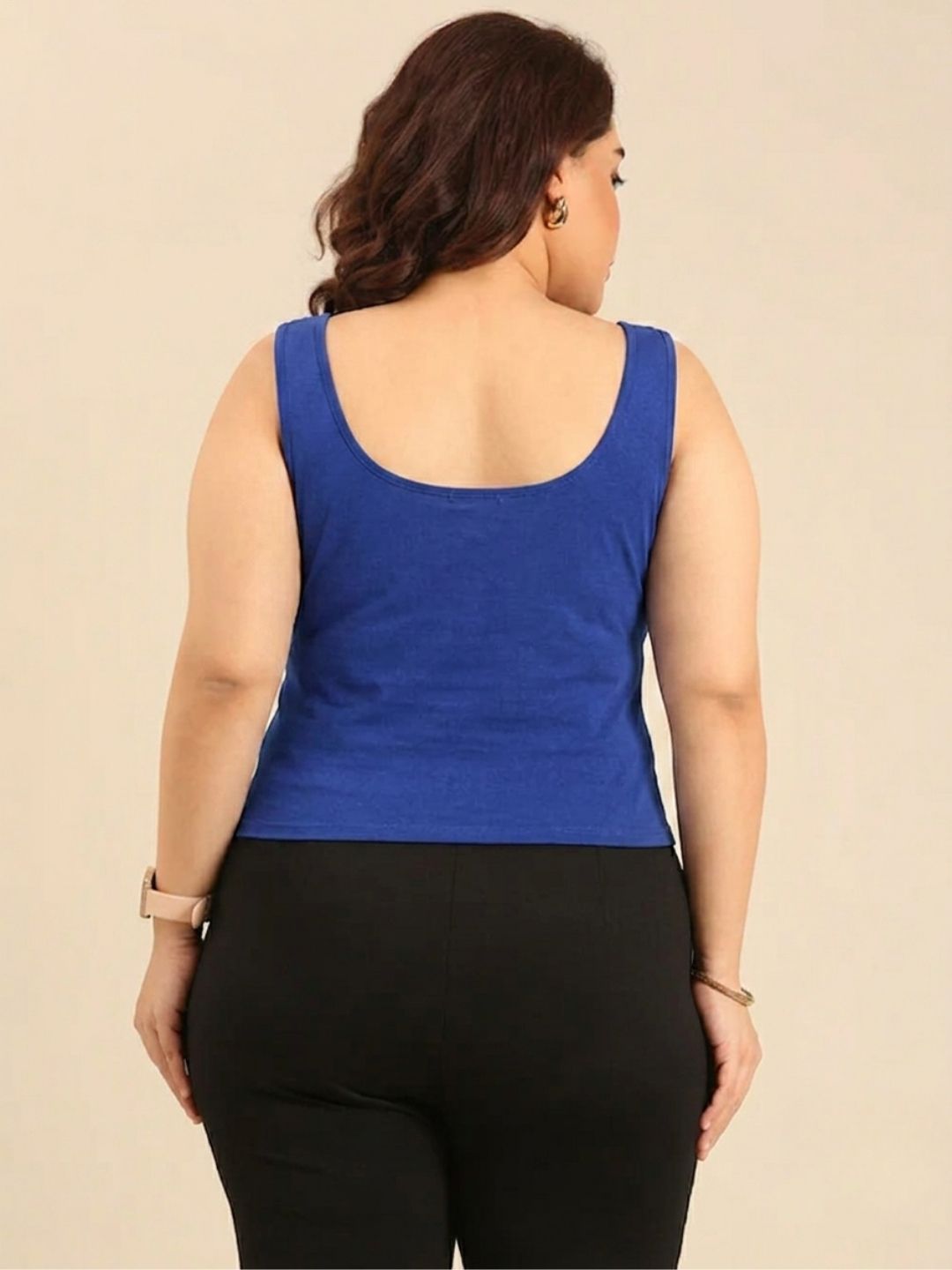 Blue Crop Top