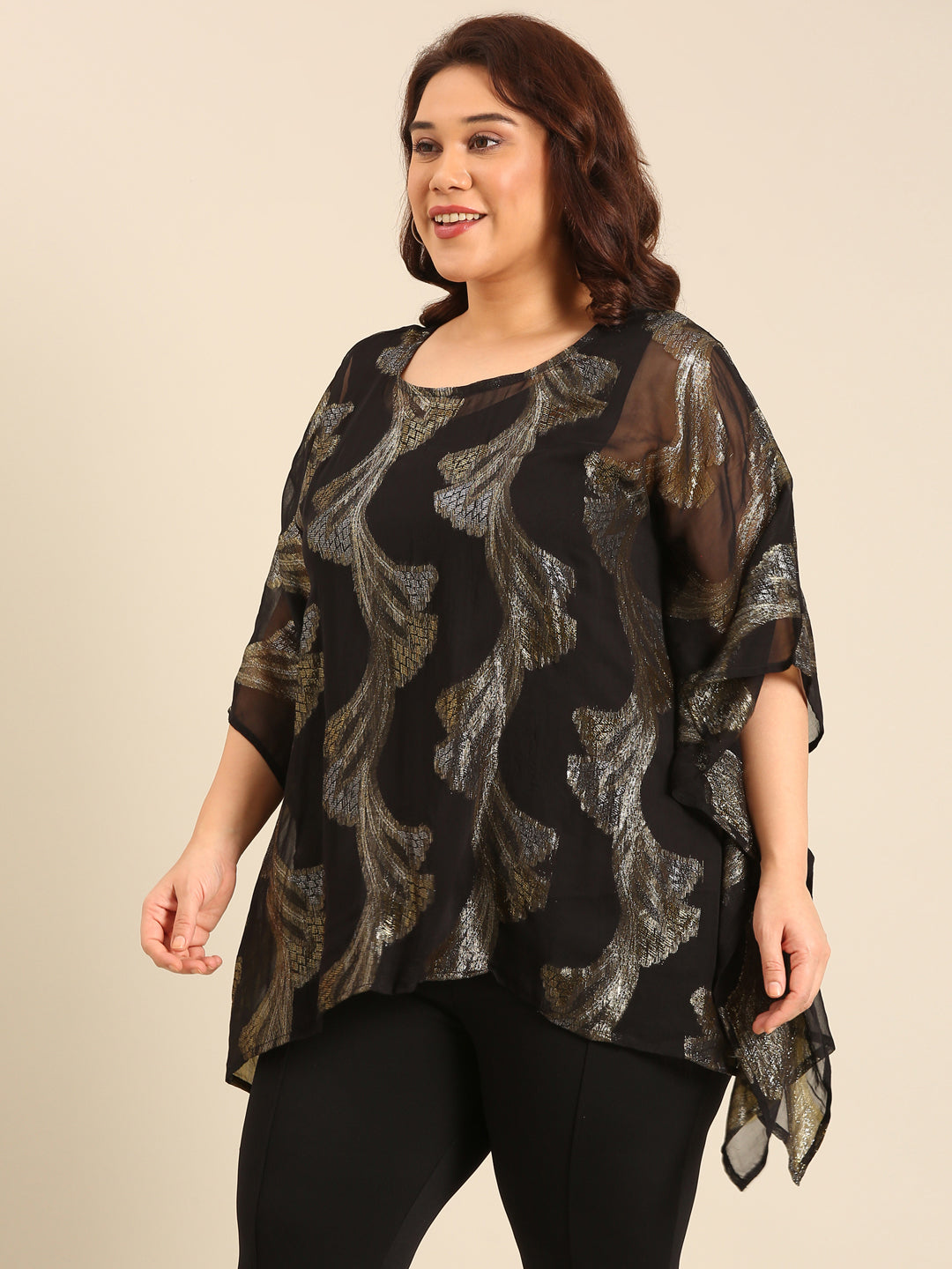 Lurex Kaftan Top