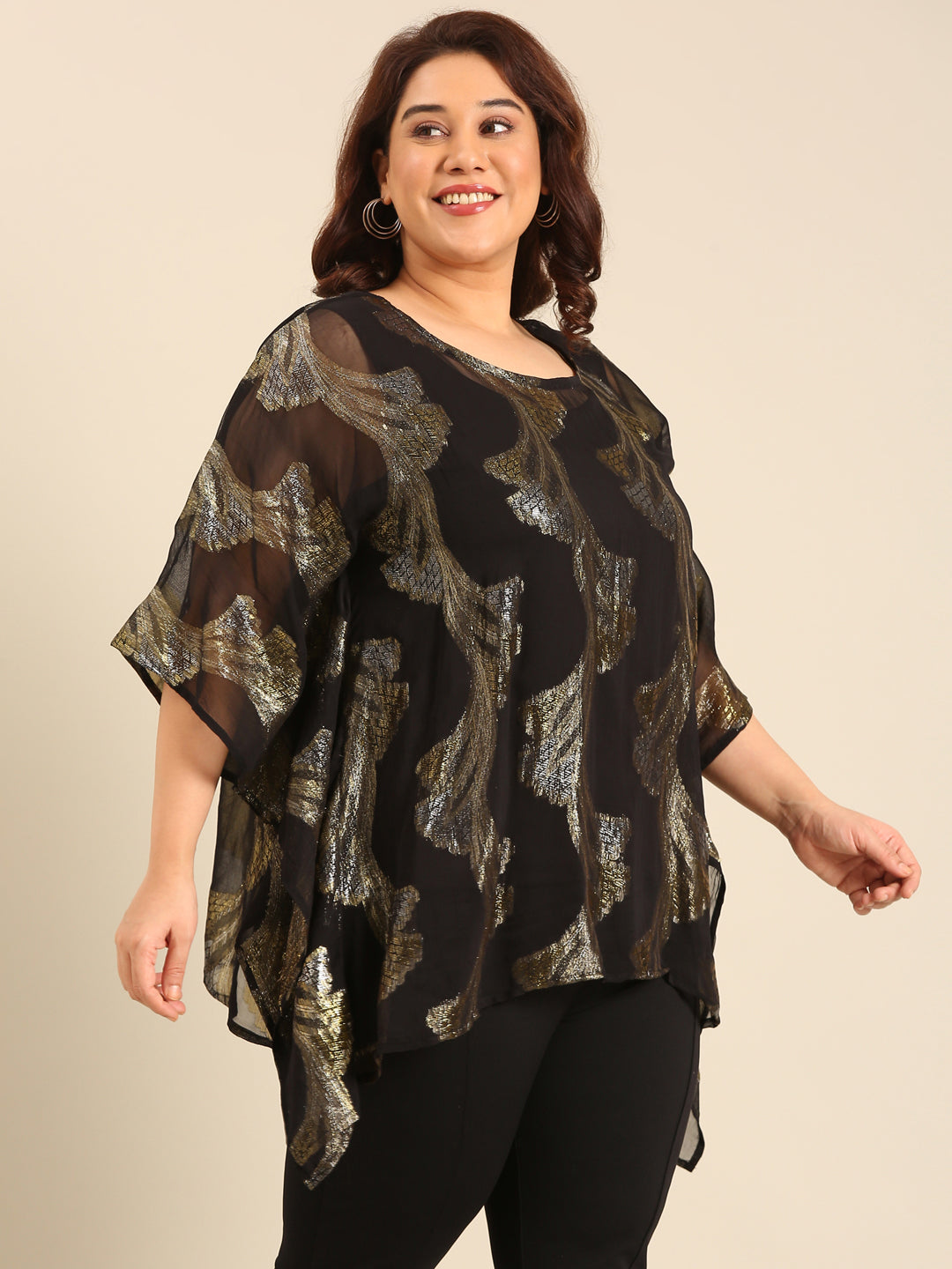 Lurex Kaftan Top