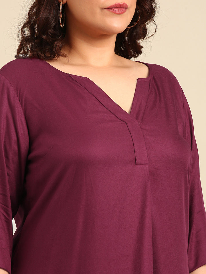 Solid Burgundy Top