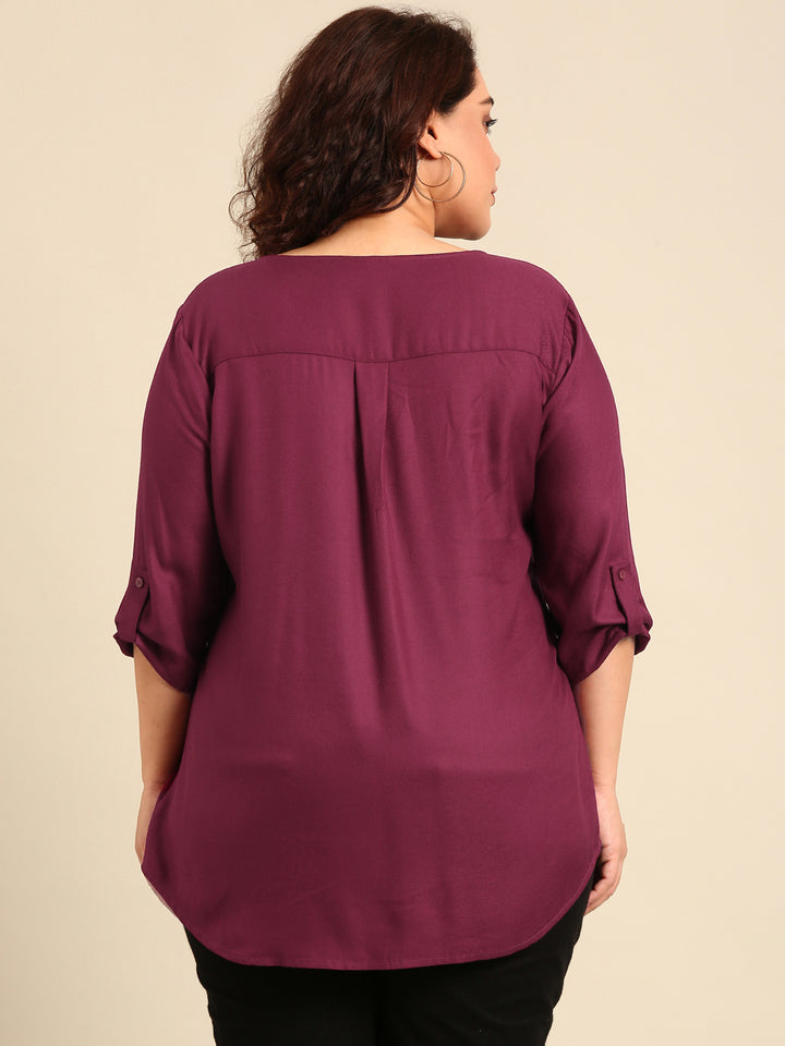 Solid Burgundy Top