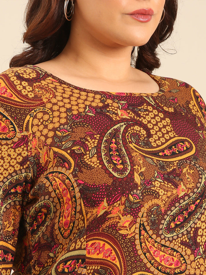 Paisley Print Top