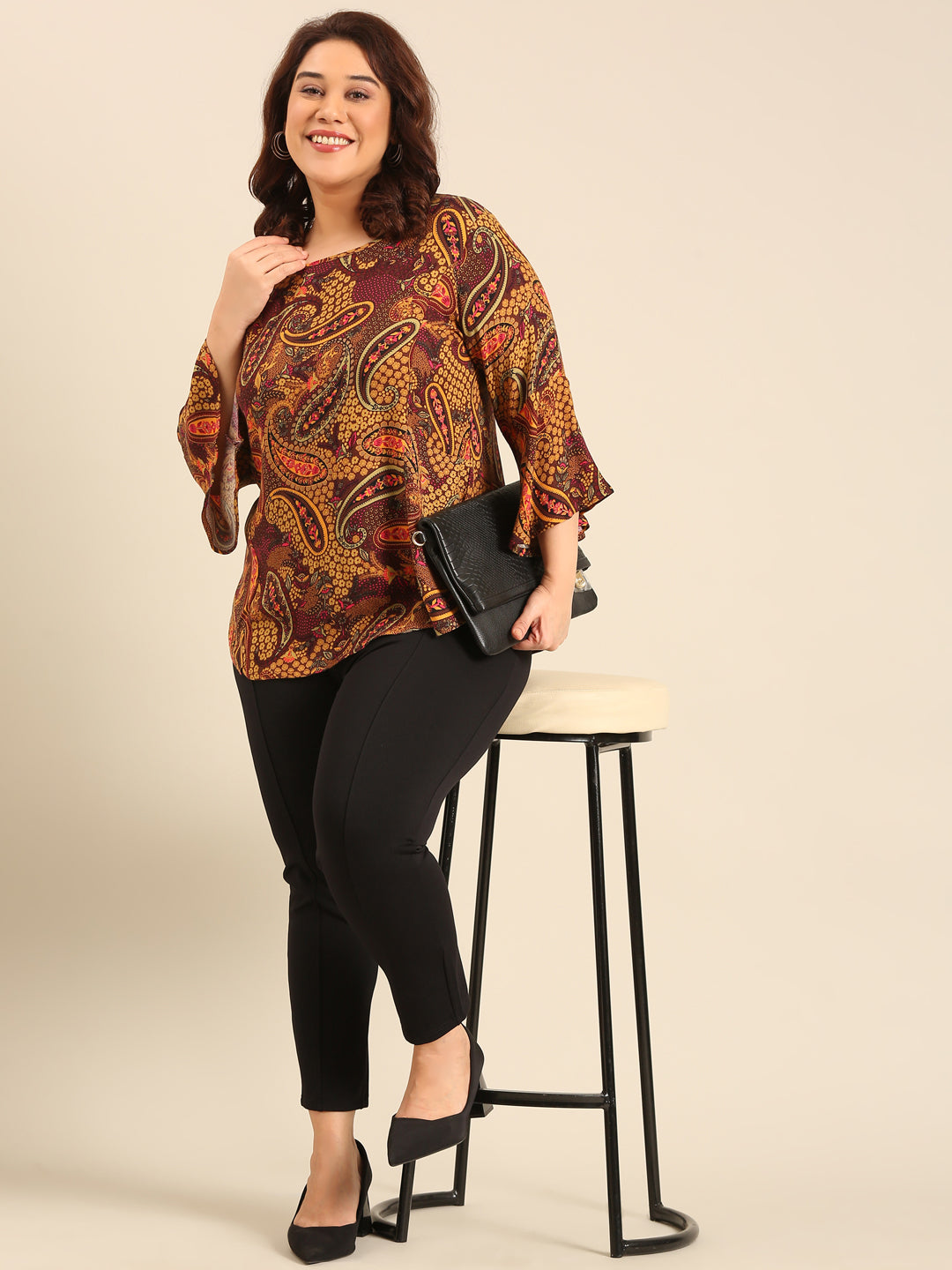 Paisley Print Top