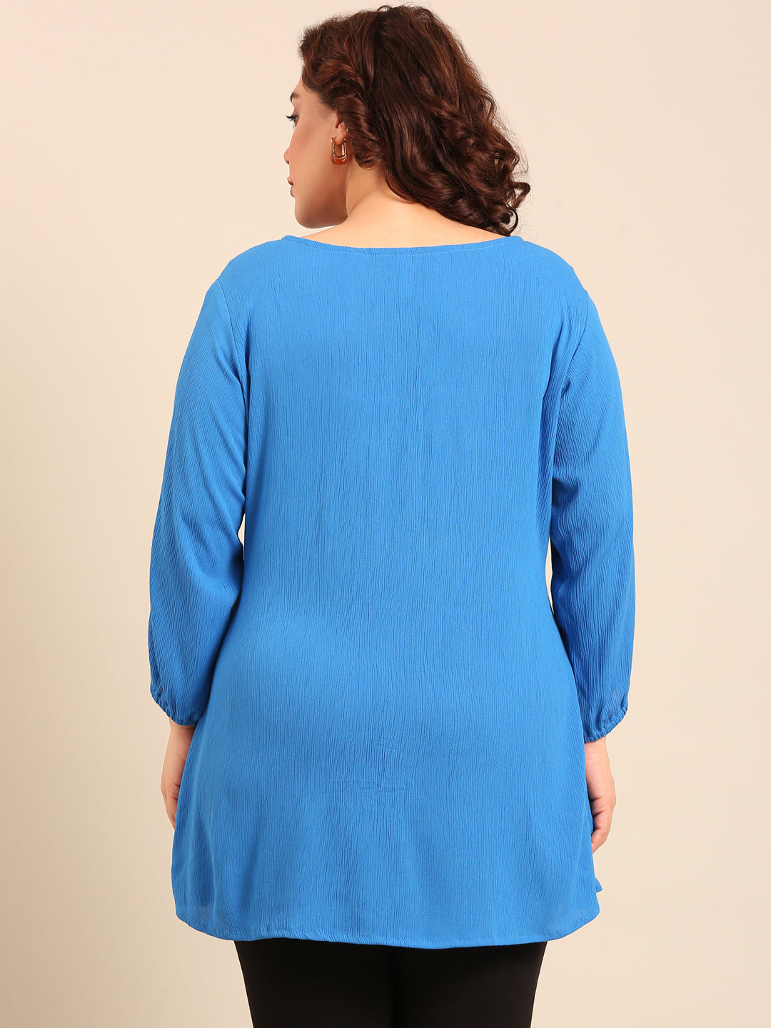 Cobalt Crepe Tunic