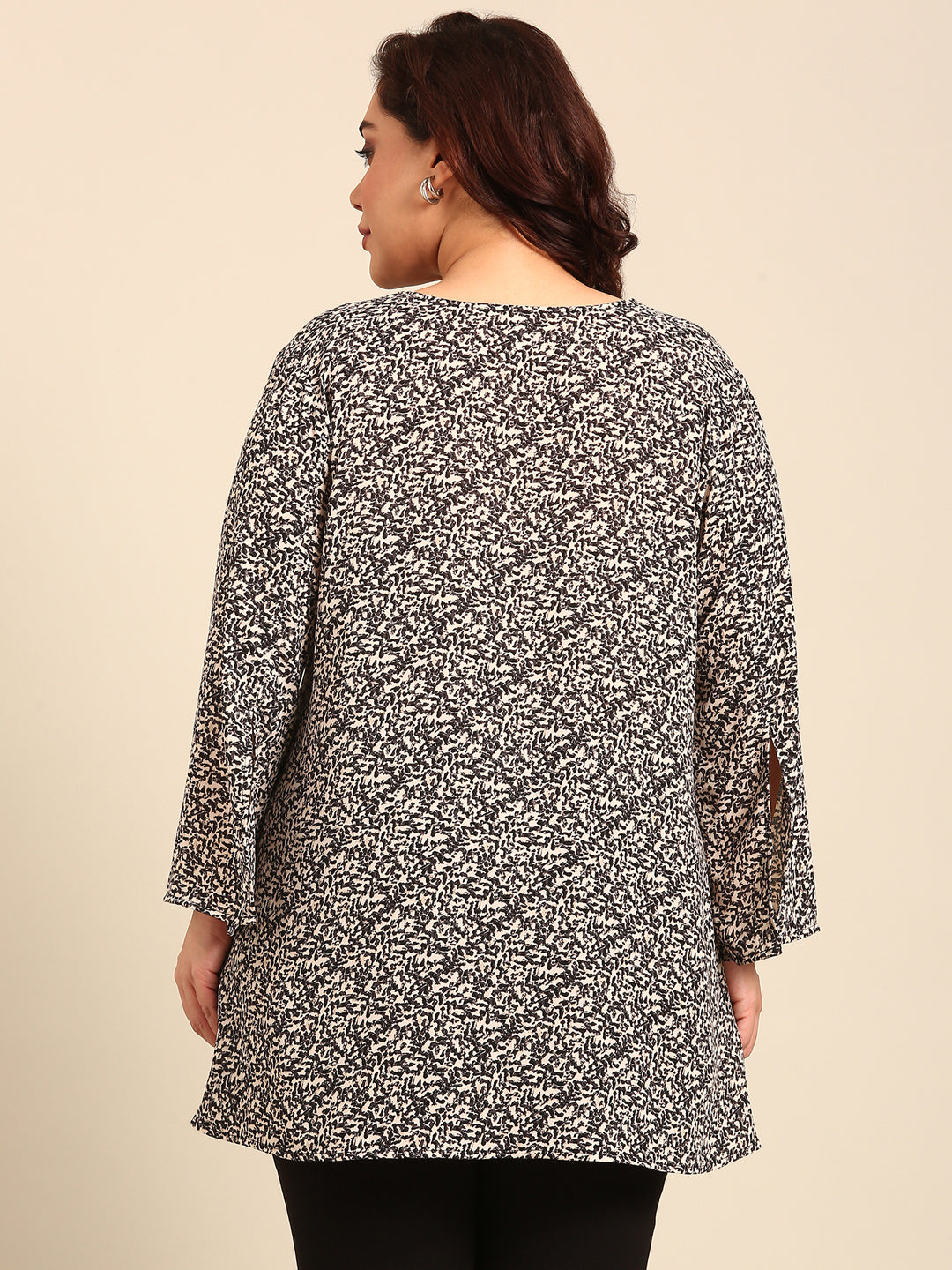 Ditsy Printed Longline Tunic