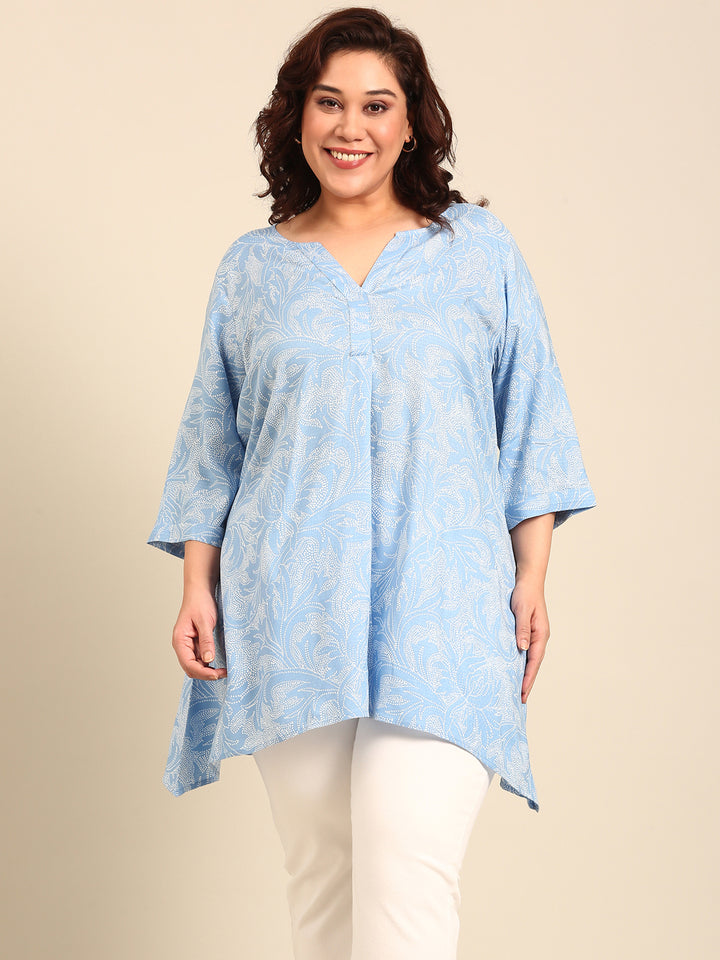 Fishcut Tunic with V-neck