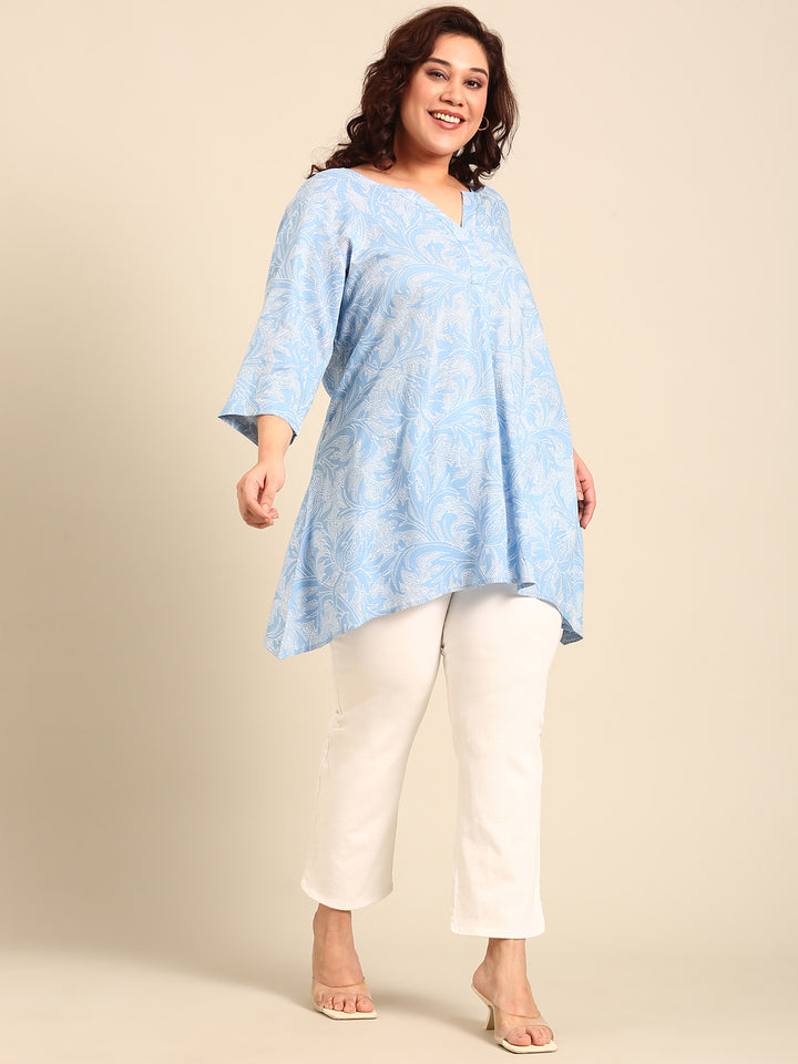 Dot Textured Soft Fabric Tunic