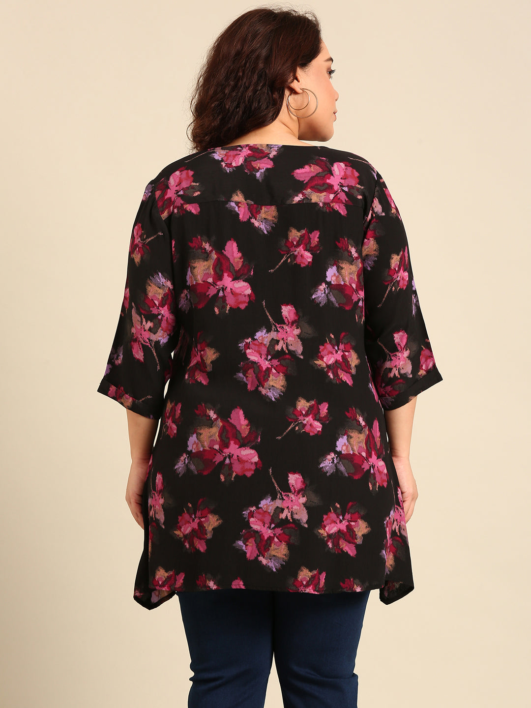 Floral Fish Cut Tunic