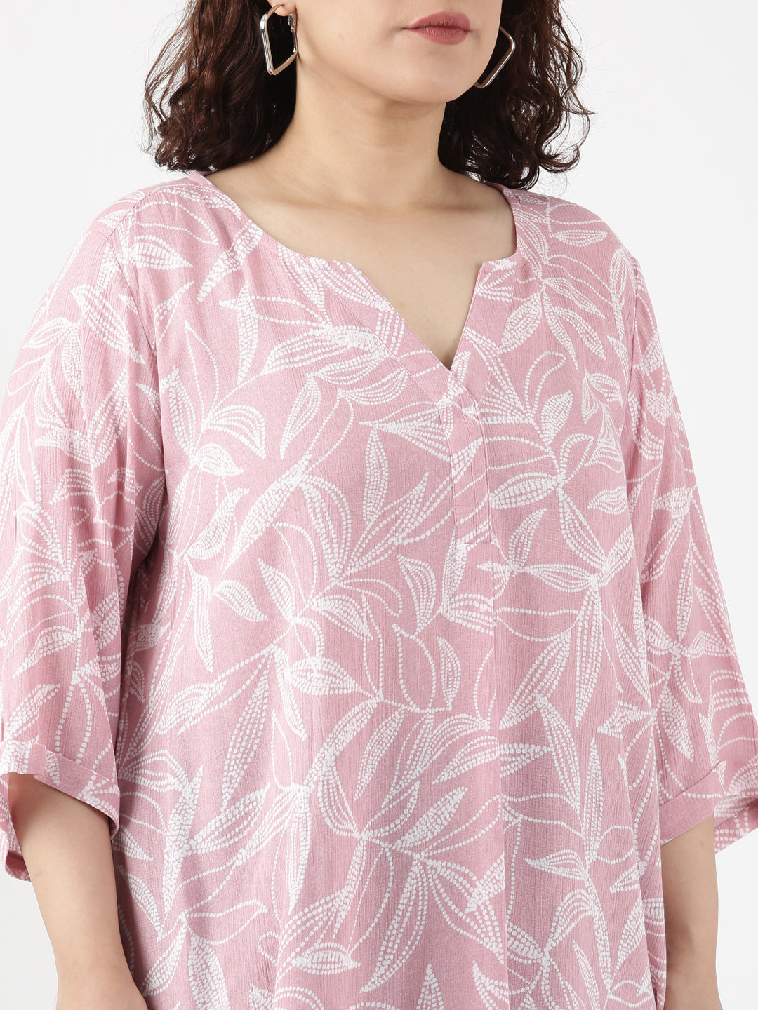 Leafy Dot Printed Tunic