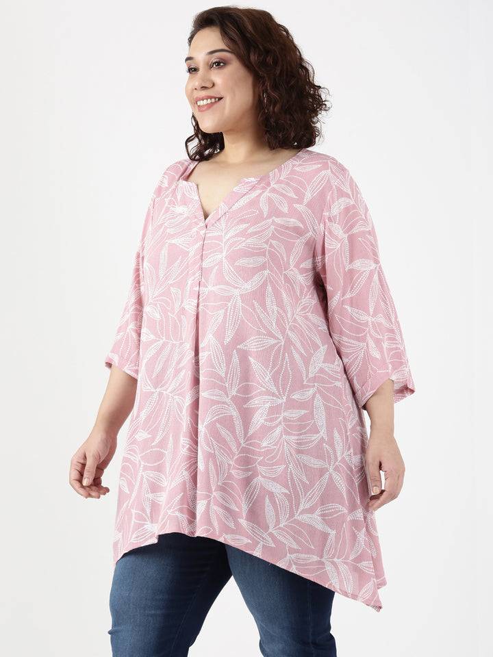 Leafy Dot Printed Tunic