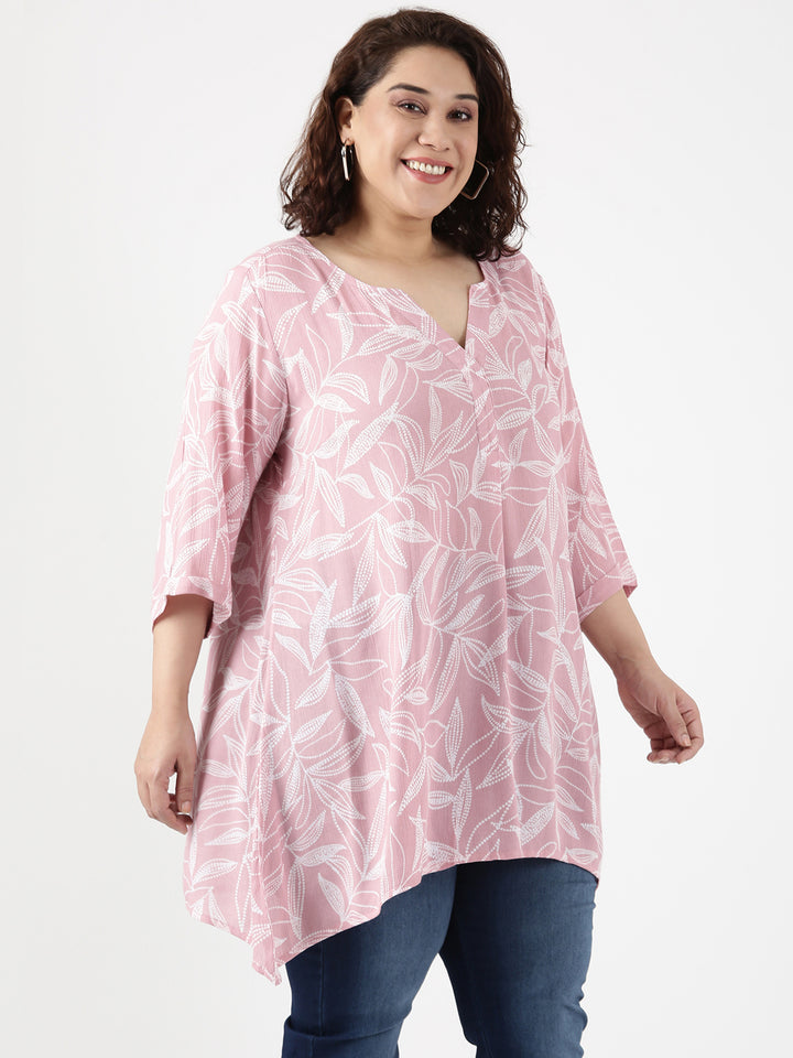 Leafy Dot Printed Tunic