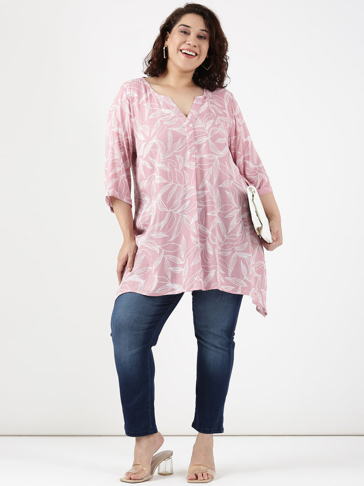 Leafy Dot Printed Tunic