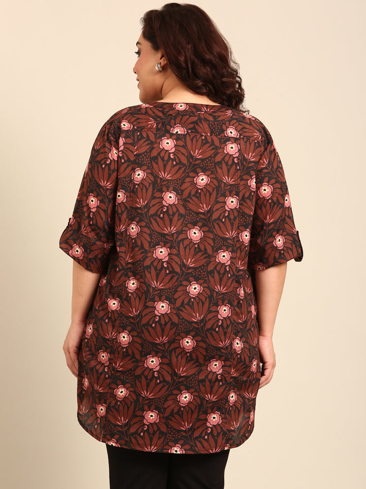 Floral Printed Cotton Tunic