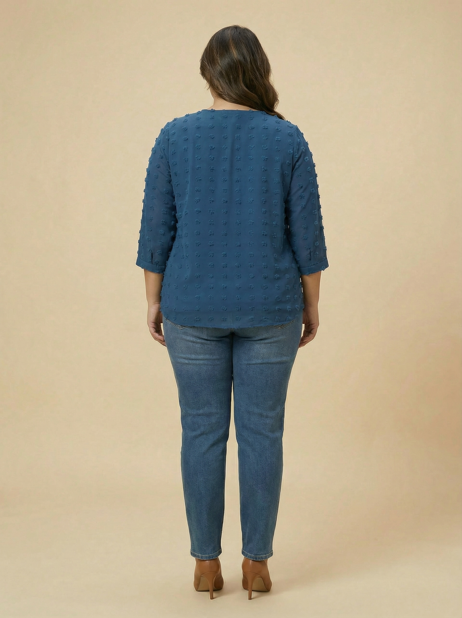 Teal Dobby Top