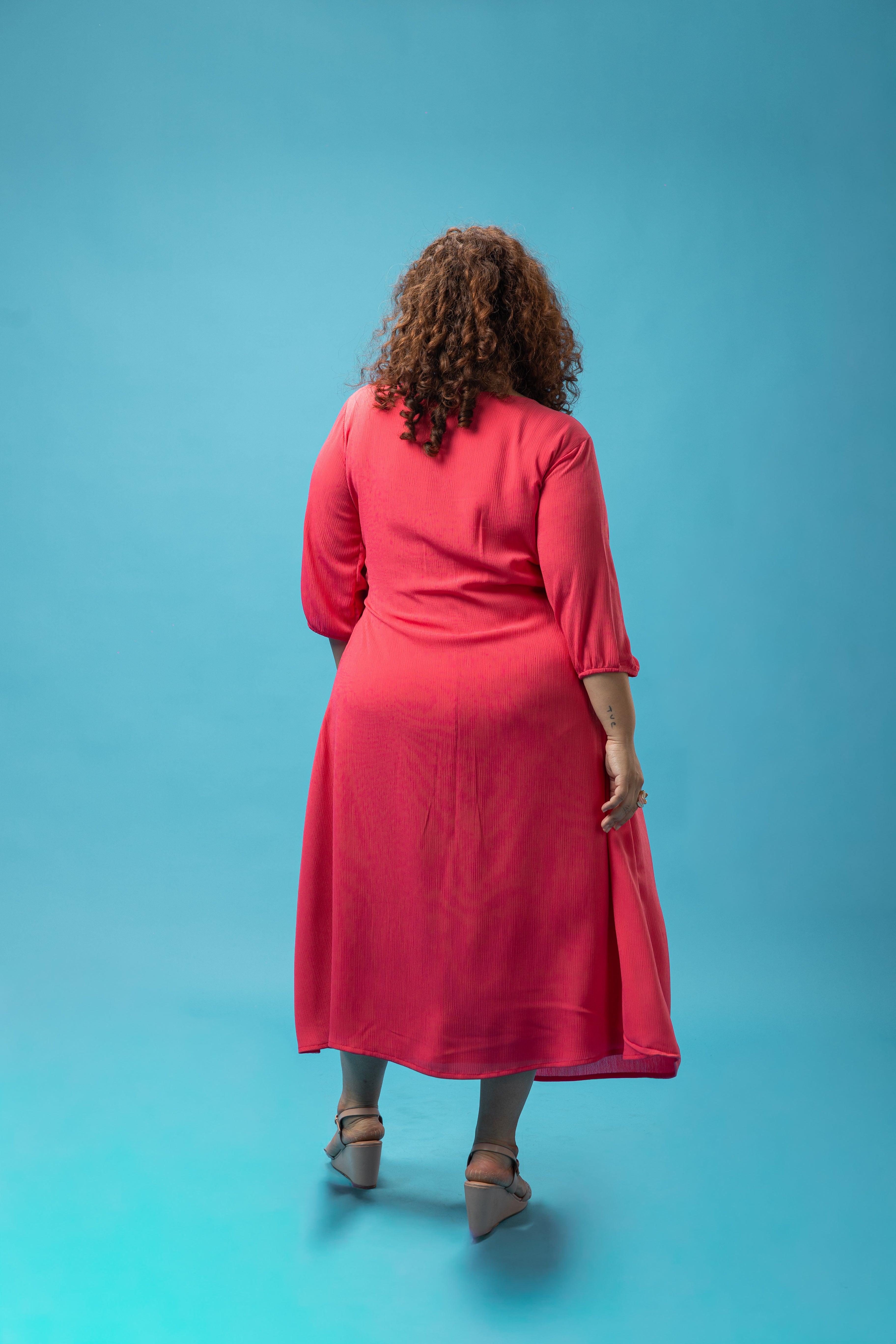 Pink Crepe Dress