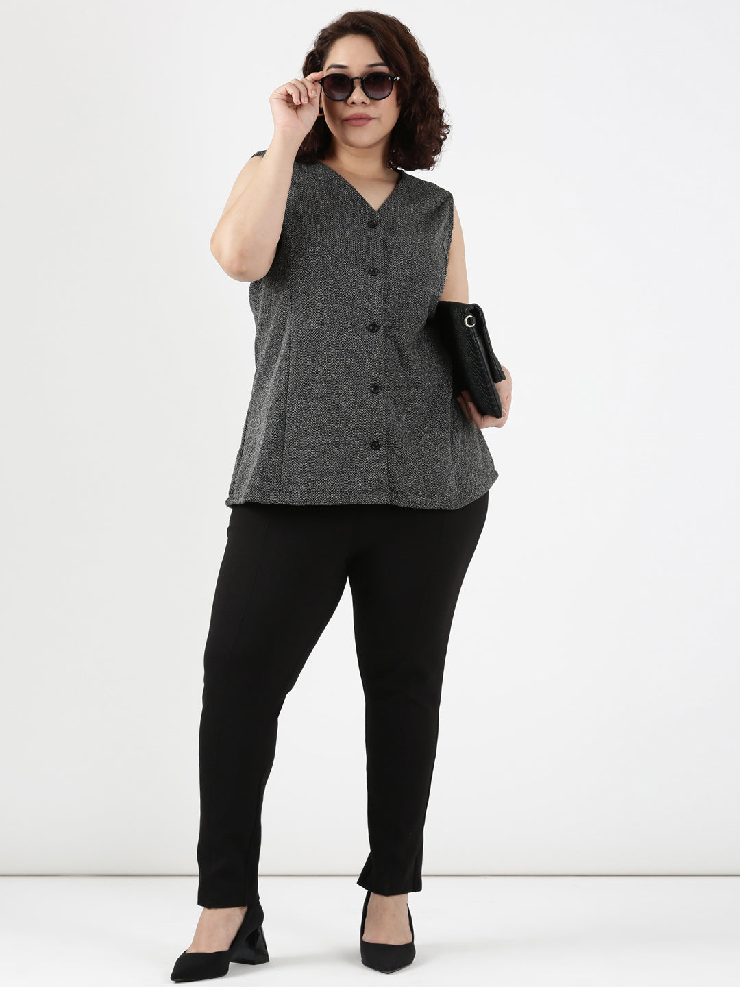 Grey Knitted Waistcoat