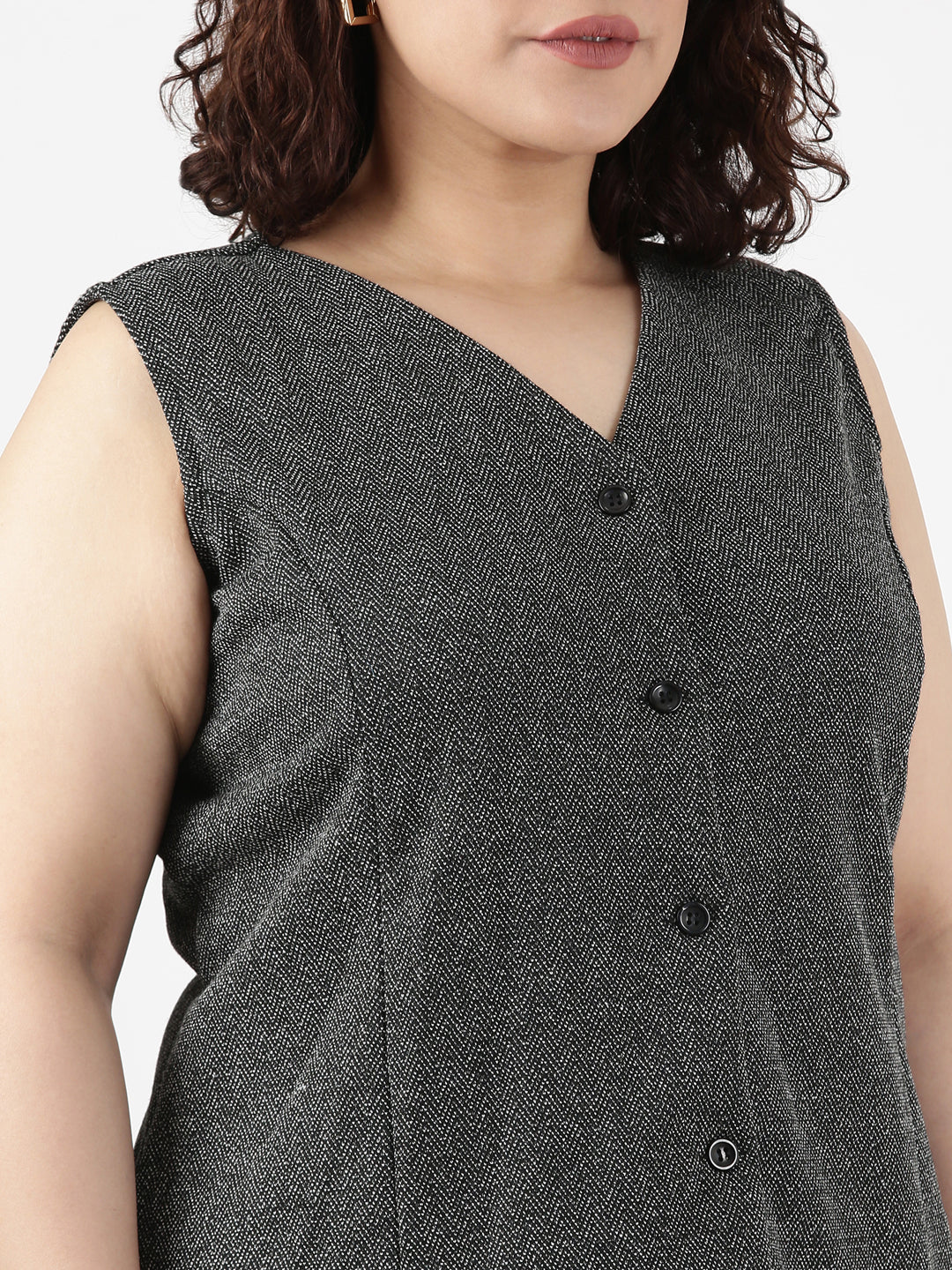 Grey Knitted Waistcoat