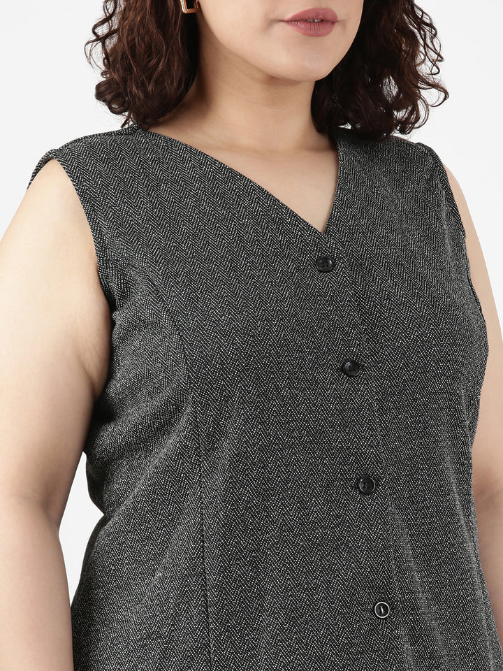 Grey Knitted Waistcoat