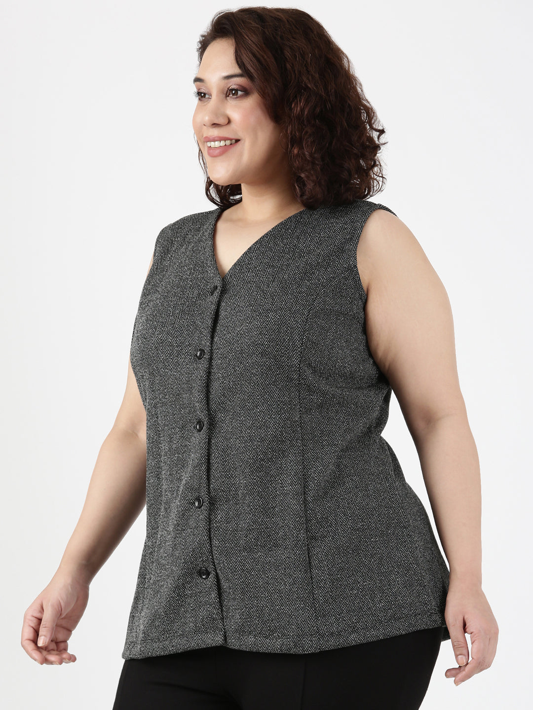 Grey Knitted Waistcoat