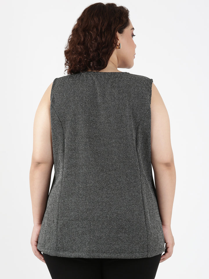 Grey Knitted Waistcoat