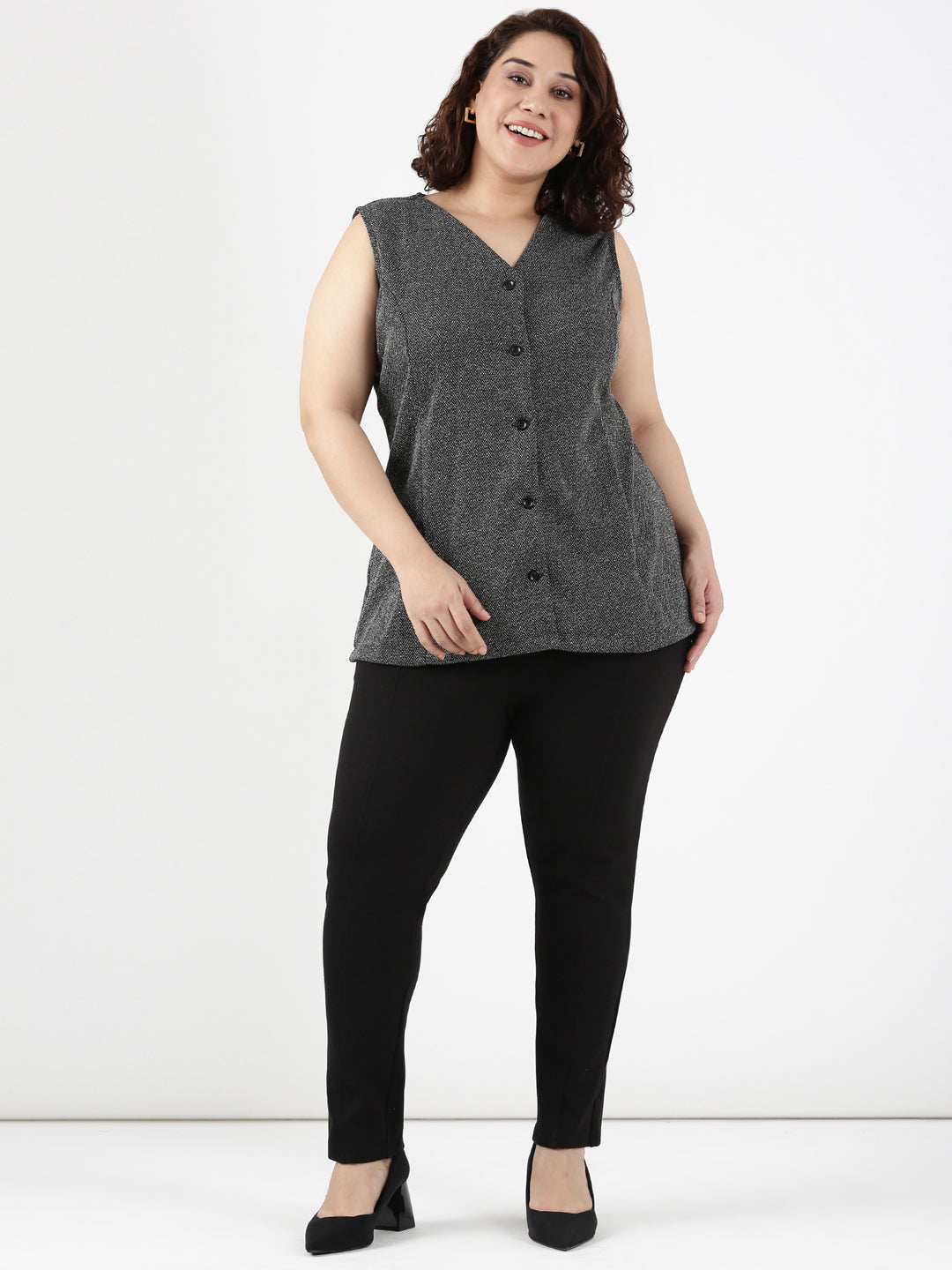 Grey Knitted Waistcoat