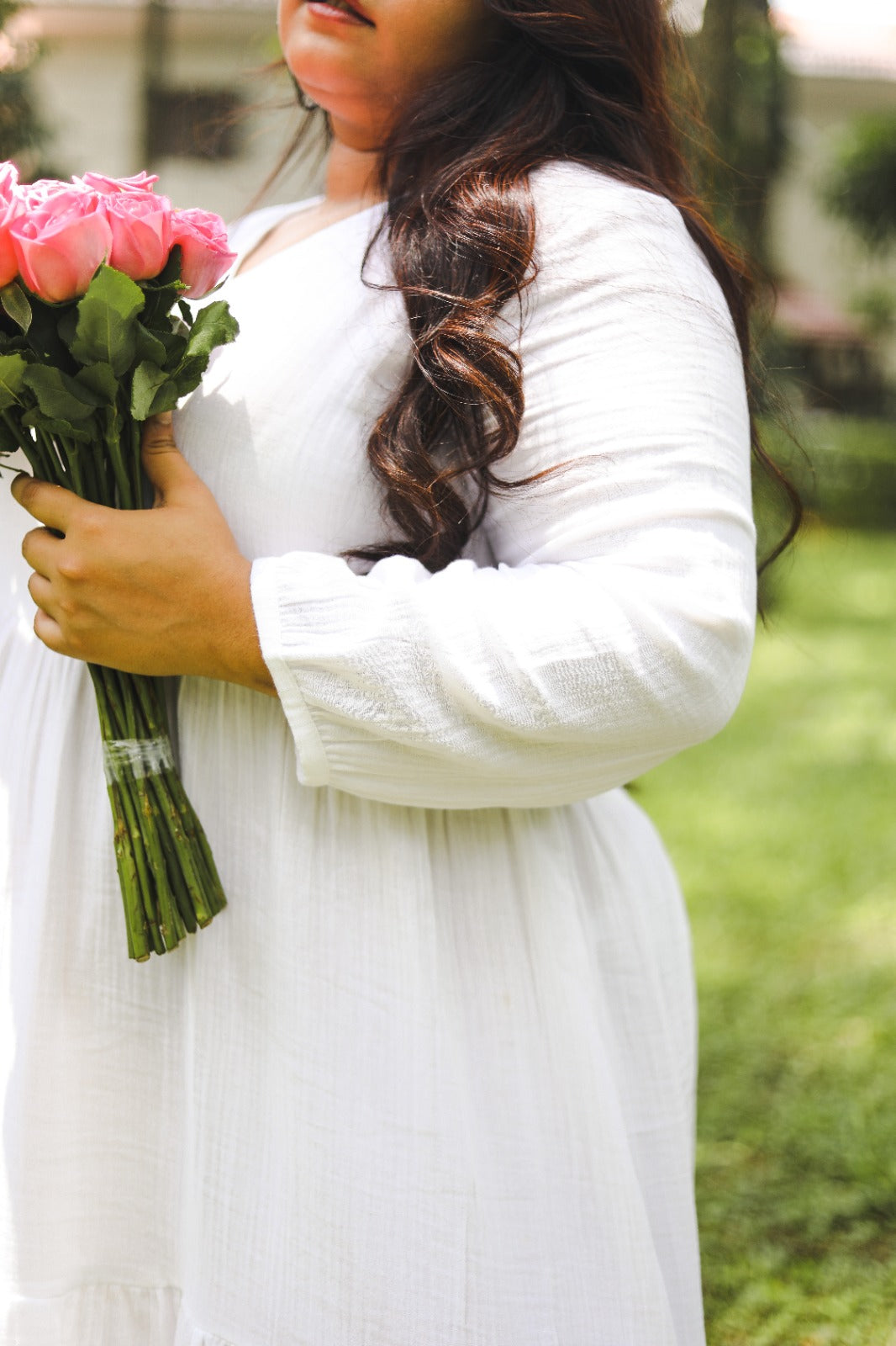 WHITE TIER DRESS