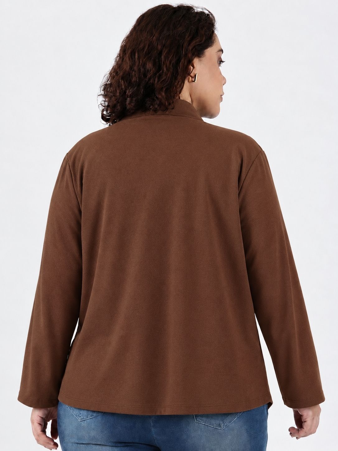 Light Brown Waterfall Jacket