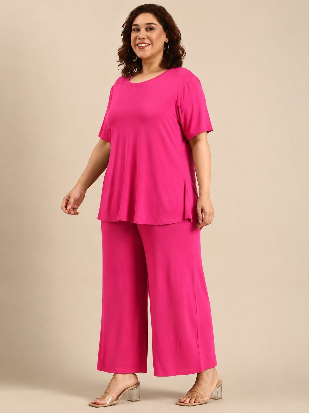 Pink Relaxed Co-ord Set (2 Piece)