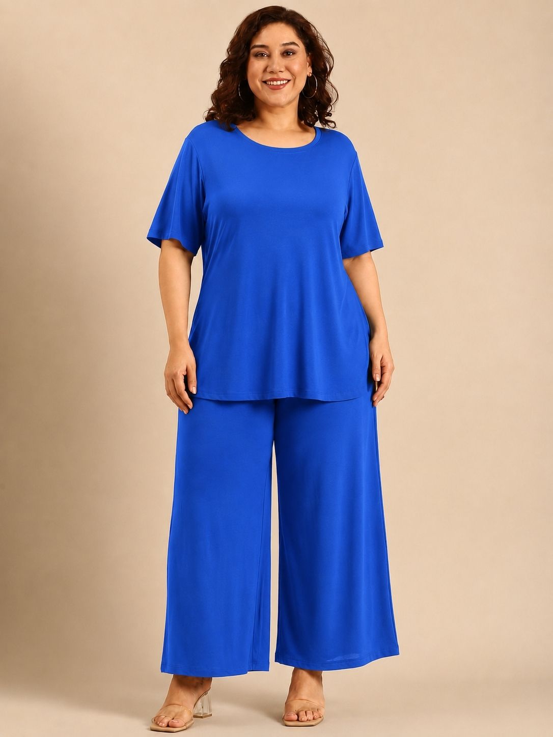 Blue Relaxed Co-ord Set (2 Piece)