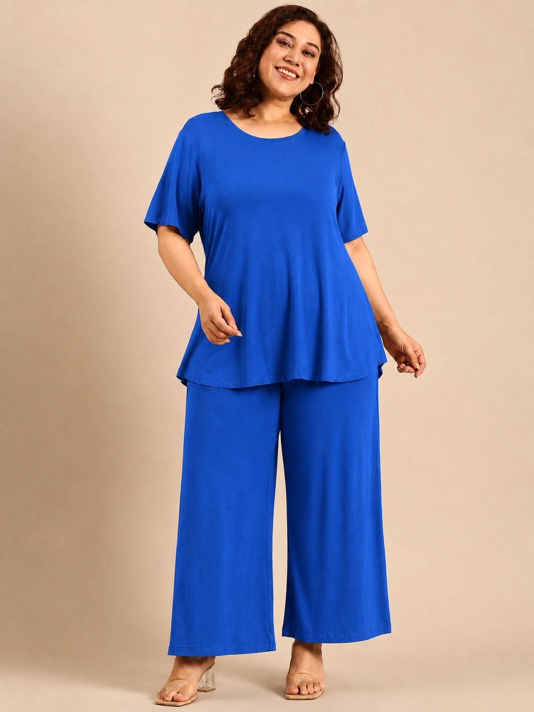 Blue Relaxed Co-ord Set (2 Piece)