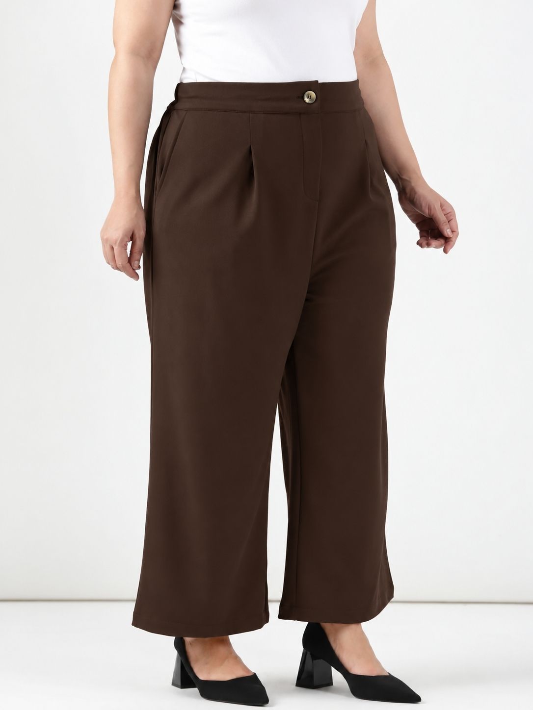 Dark Brown Korean Pants