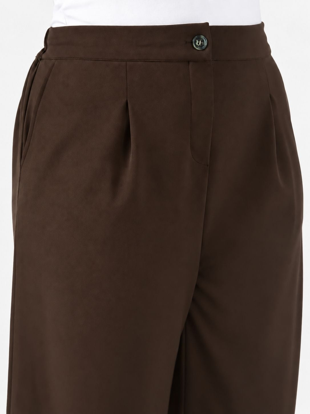 Dark Brown Korean Pants