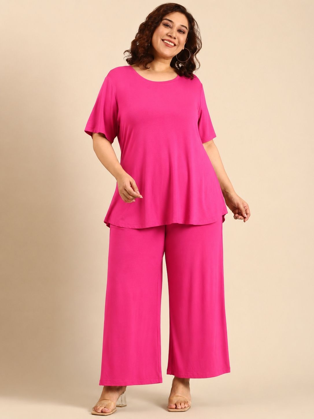 Pink Relaxed Co-ord Set (2 Piece)