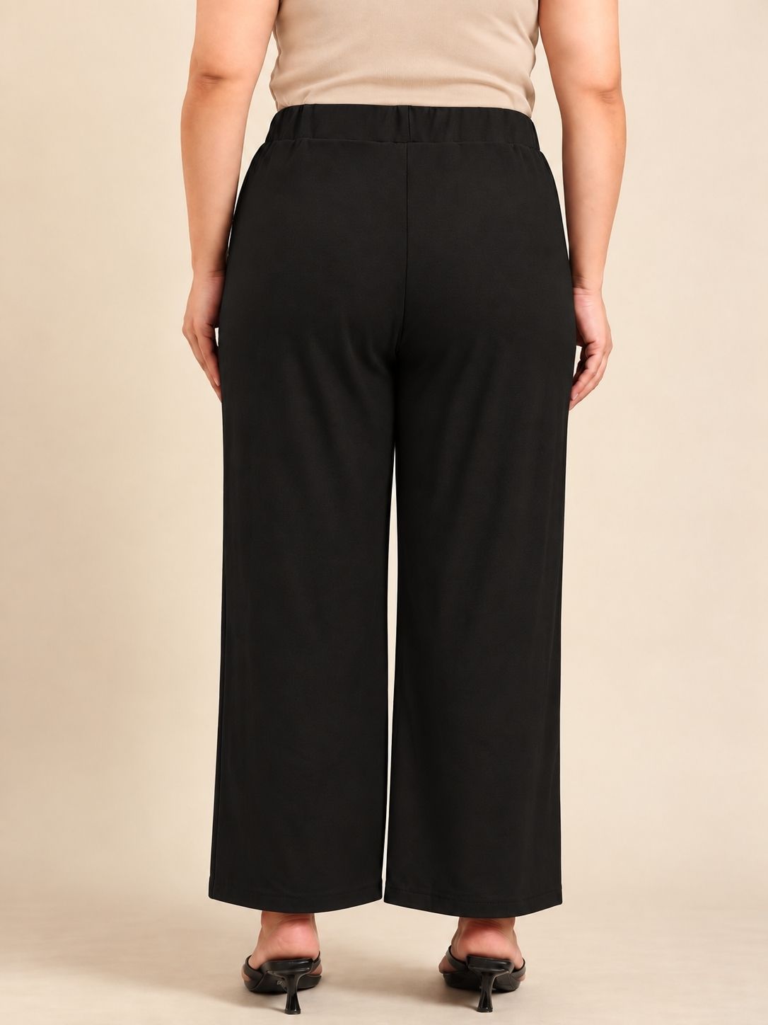 Black High-Waist Trousers