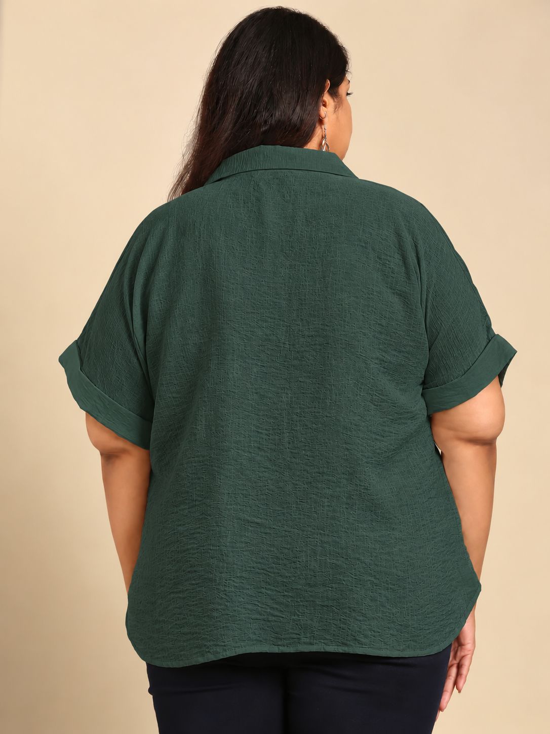 Classic Green Drop shoulder Shirt