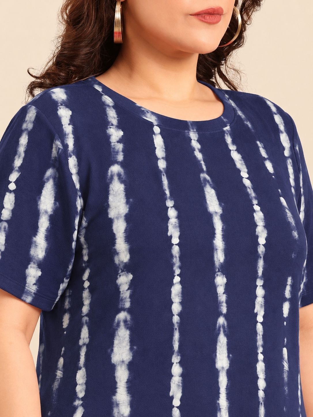 Navy and white Tie-Dye Co-ord Set (2 Piece)